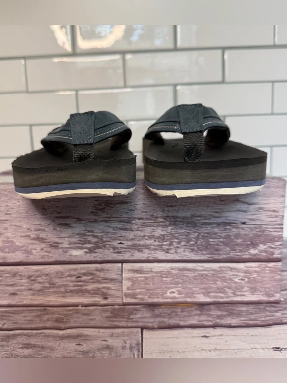 Cobian Women’s  Blue Gray Foam Flip Flop 🩴 Sandals Size 6